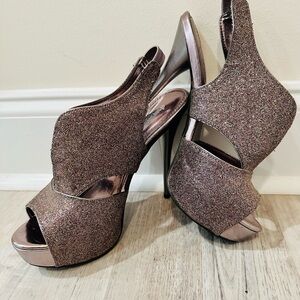 Charlotte Russe Pale Purple/silver-“Cookie”  Stiletto Heels